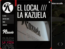 Tablet Screenshot of lakazuela.com